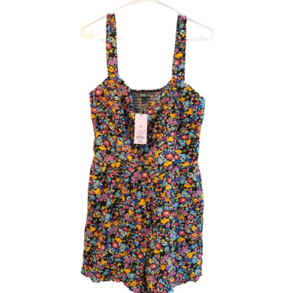 Wild Fable Romper NWT Women's Jumper Shorts Floral Print Sleeveless Size XXL